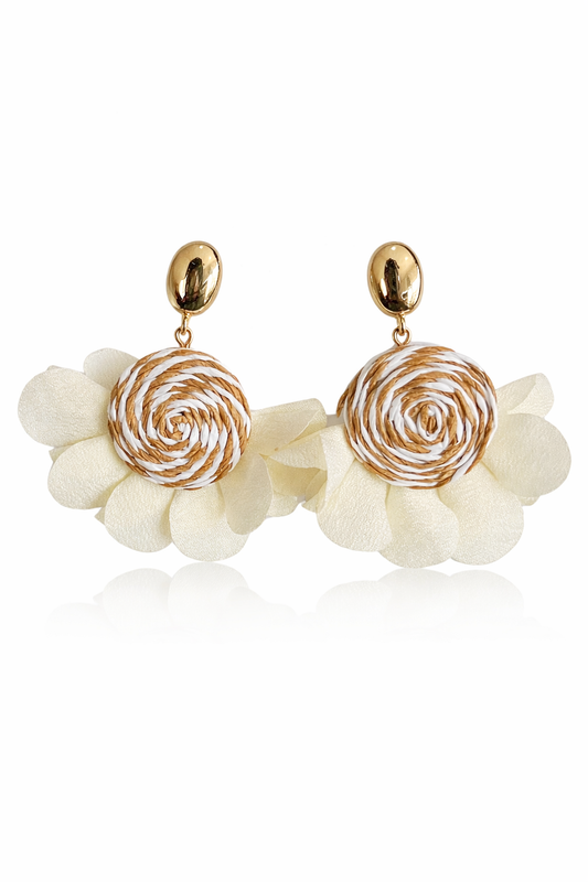 Flower Bamboo Earrings