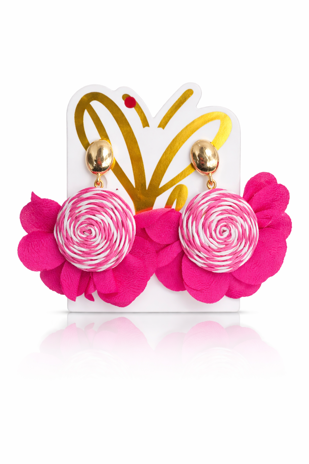 Flower Bamboo Earrings