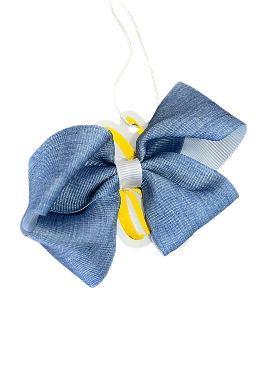 Denim Hair Bow