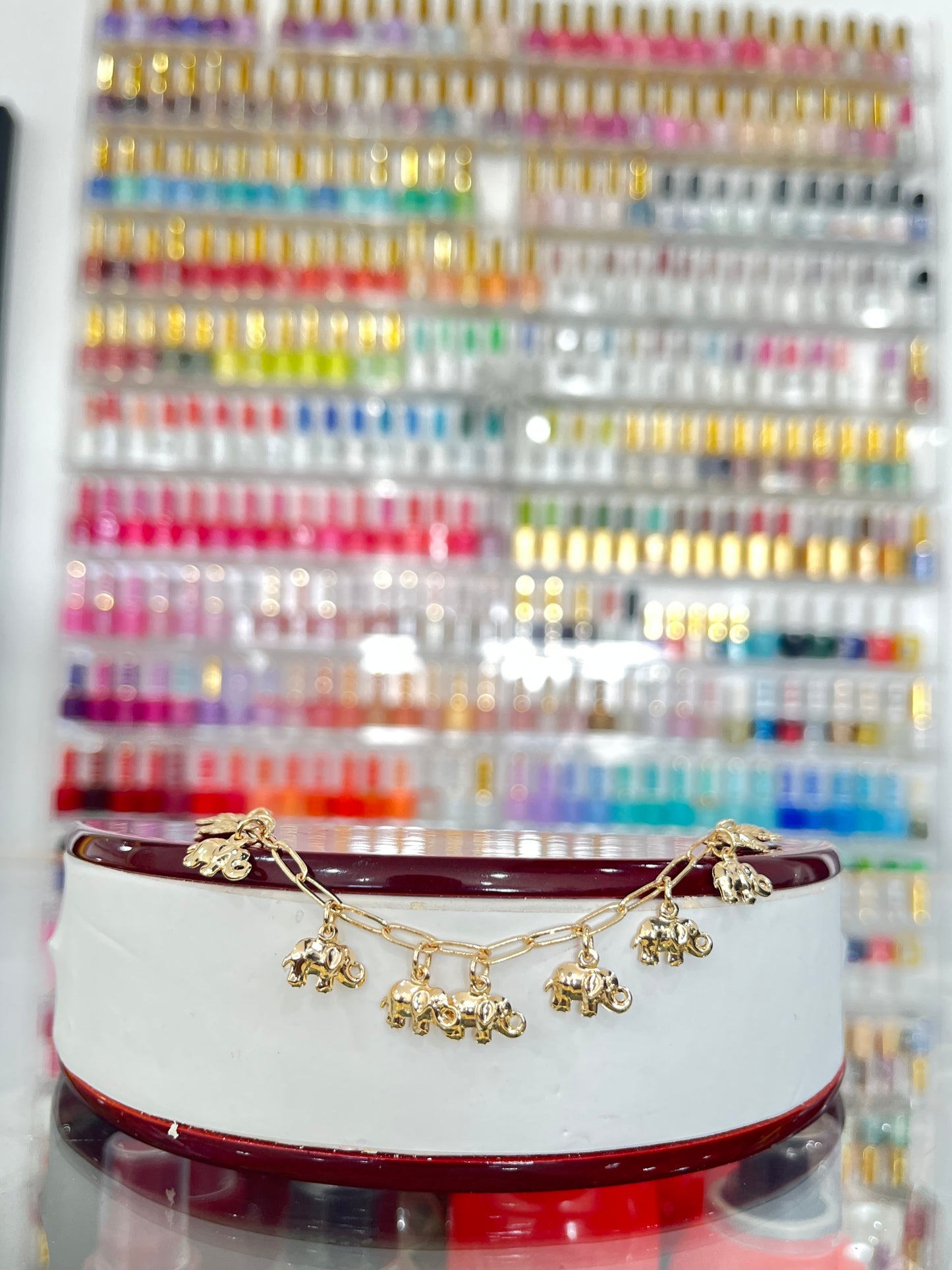 Gold Filled Elephant Charm Anklet