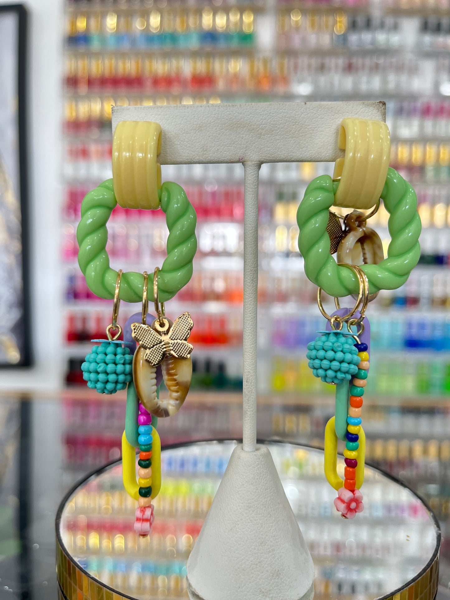 Square Multi-Color Earrings