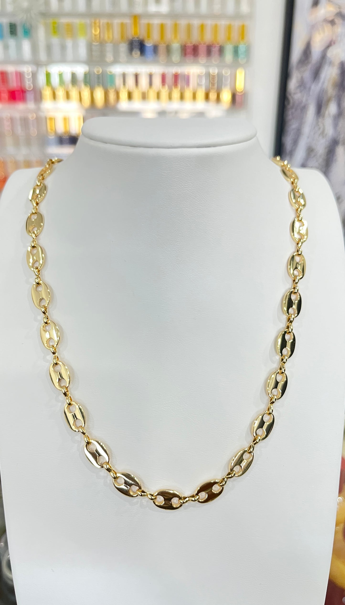 Gold Filled Flat Gucci Link Necklaces
