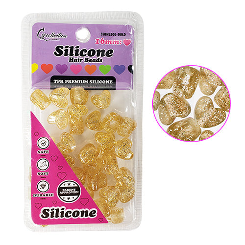 Silicone Heart Beads