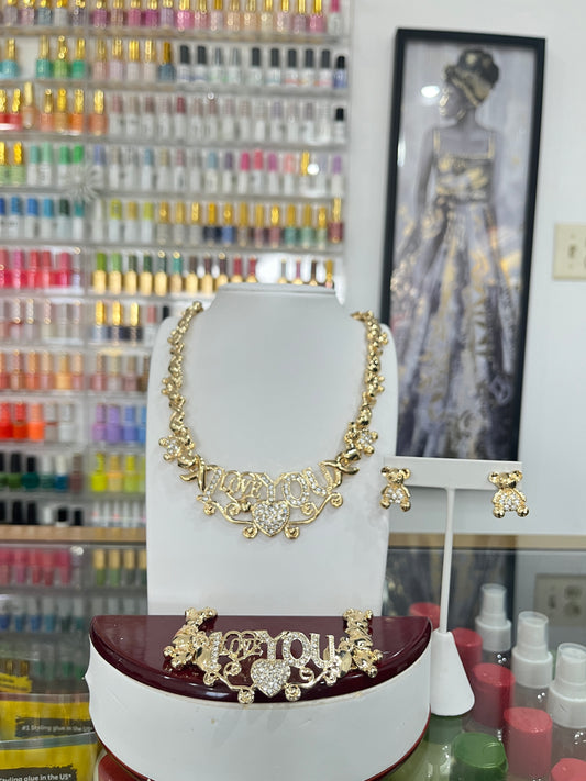 Gold Filled ‘ I LOVE YOU’ Set