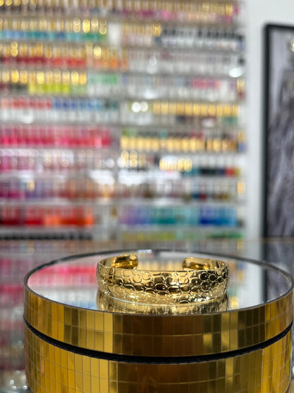 Gold Filled Detailed Kids Bangle