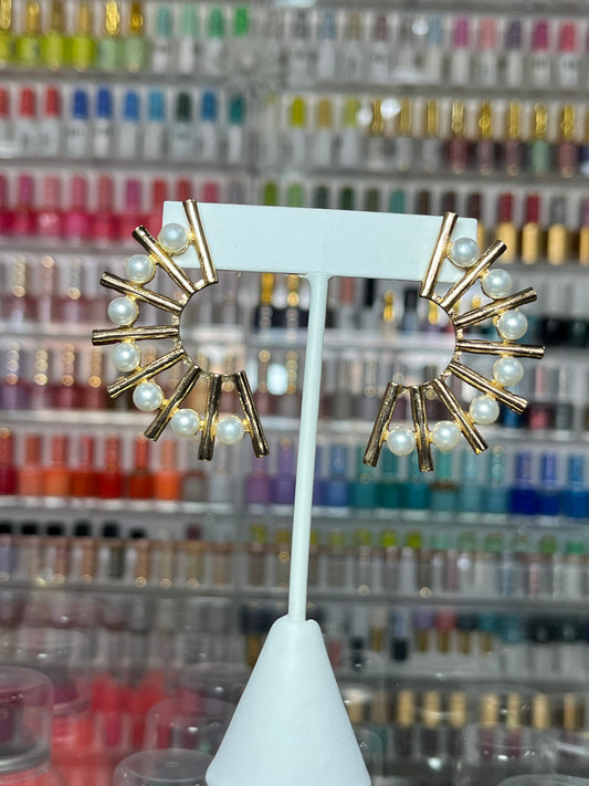 Pearl Burst Earrings