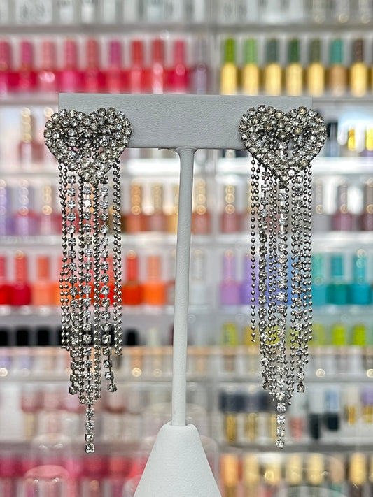 Silver Heart Earrings