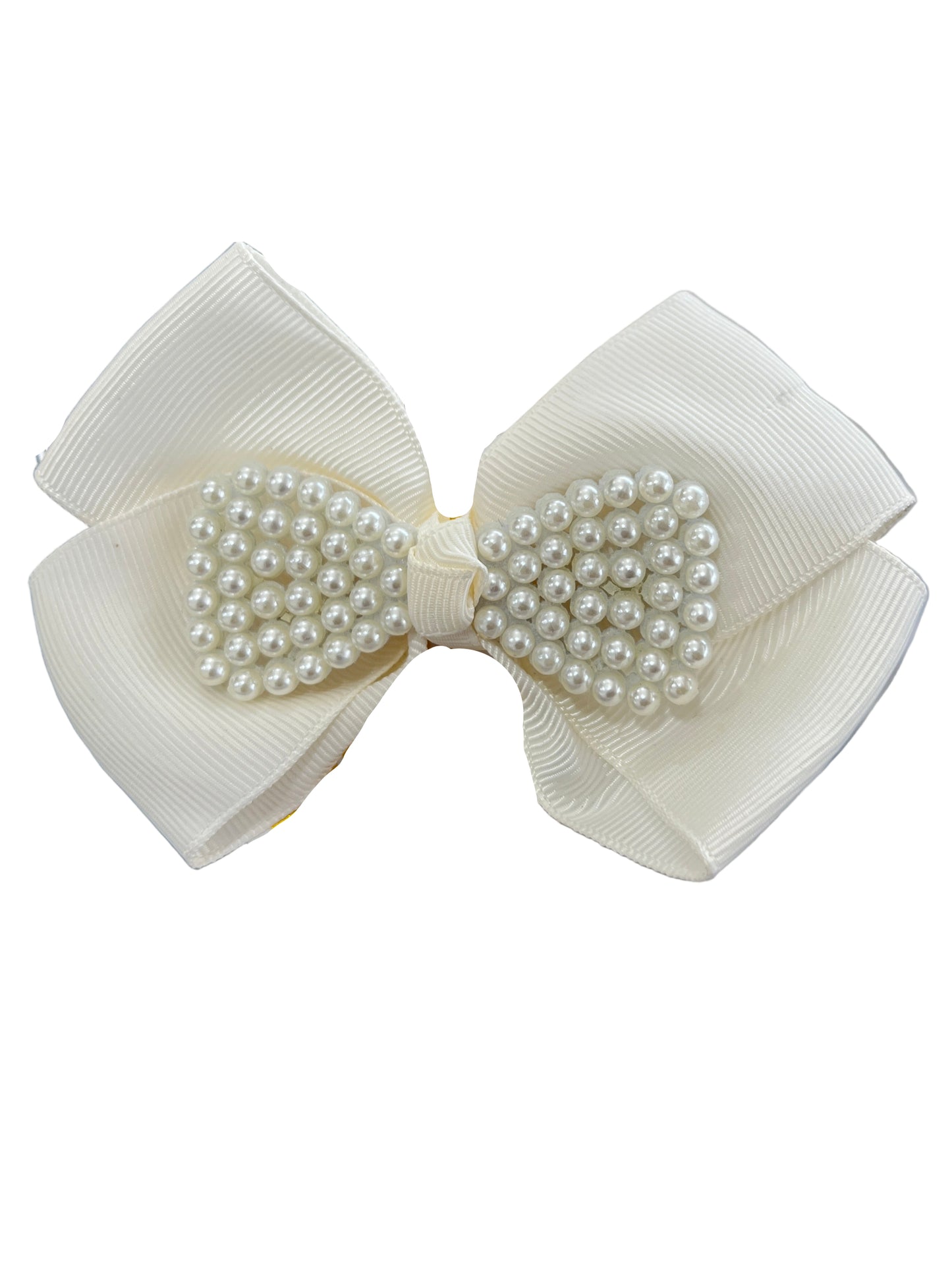 Bow Hair Clip W/ Pearl