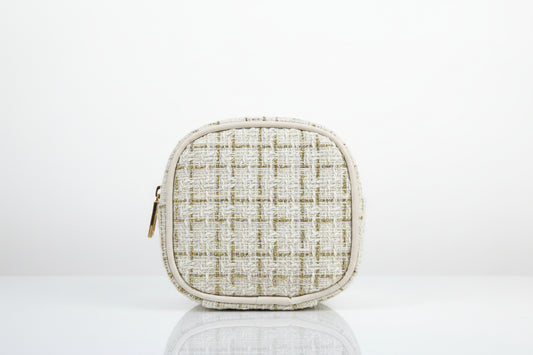 Square Plaid Cosmetic Bag