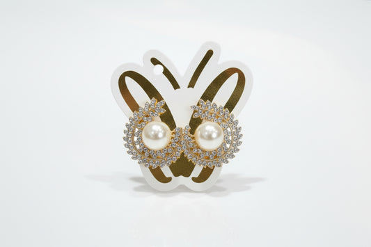 Pearl Diamond Stud