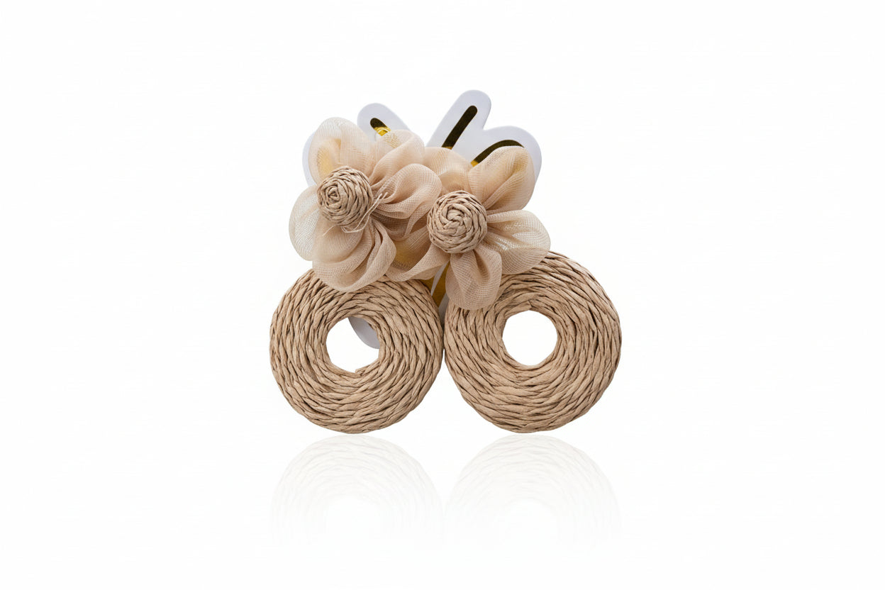 Bamboo Flower Earrings