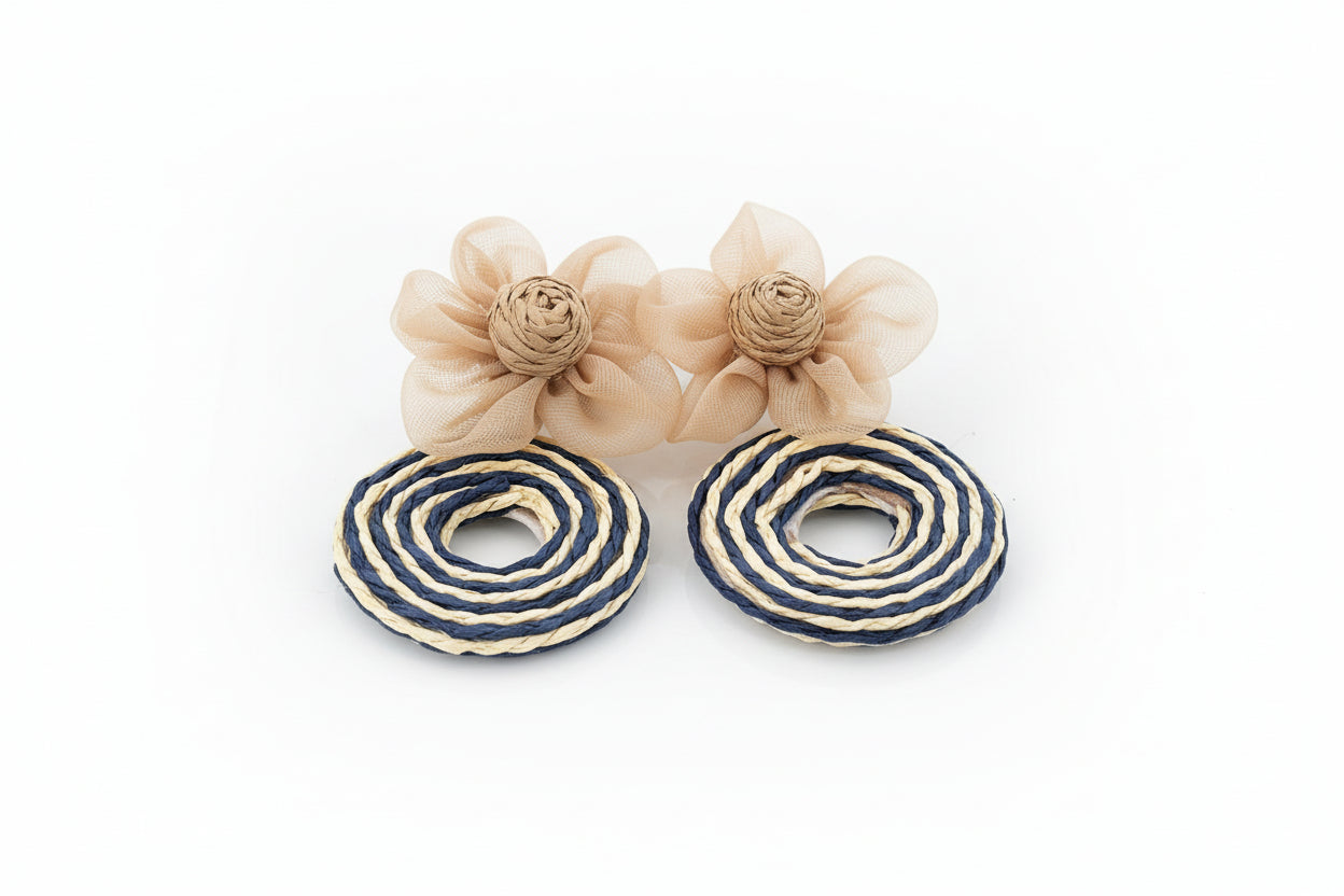 Bamboo Flower Earrings