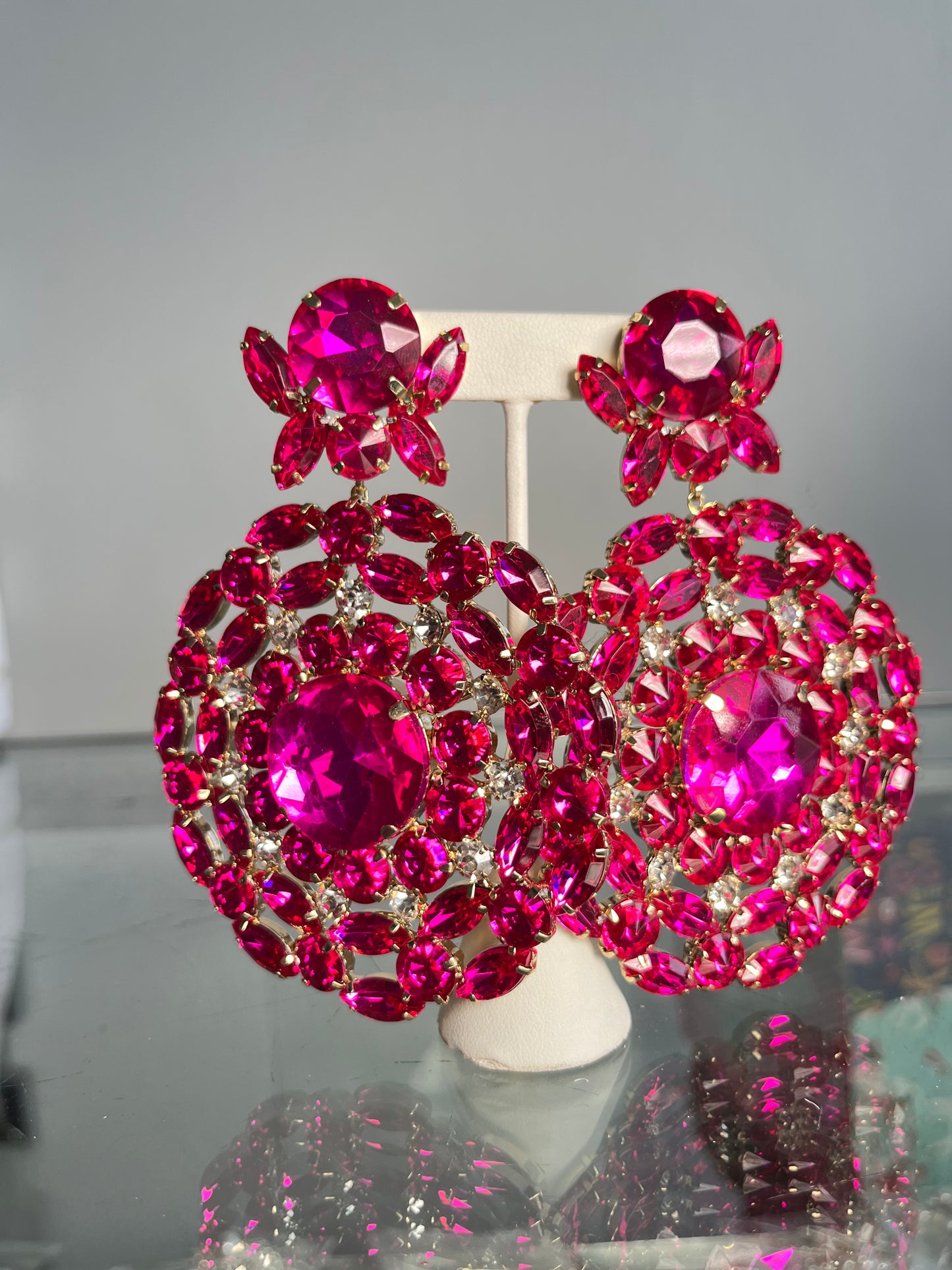 Over-Sized Gem Earrings