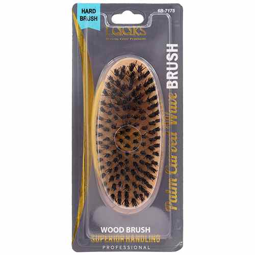Palm Wave Curved Wood Brush Hard