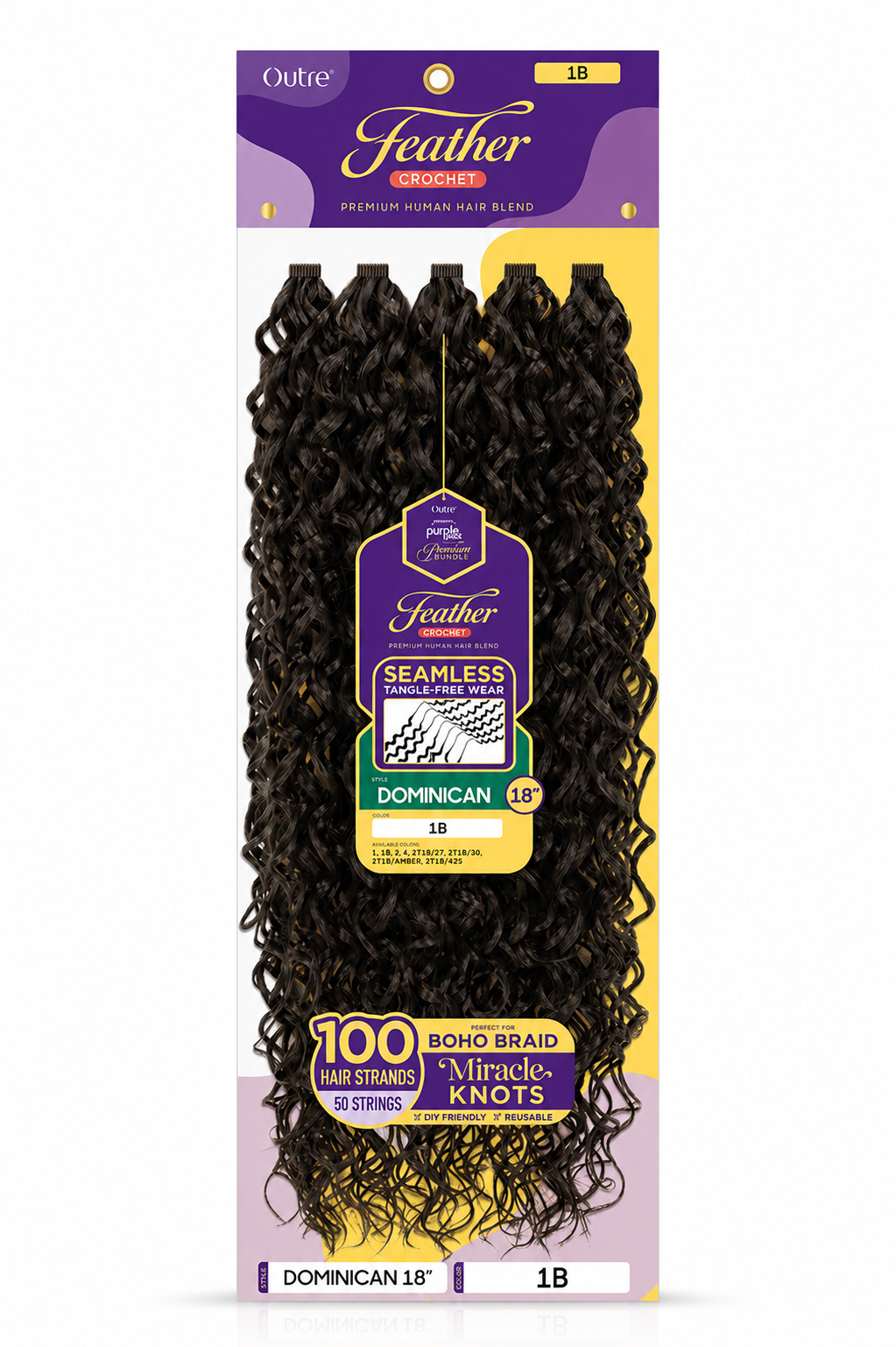 Purple Pack Feather Crochet (Miracle Knots)