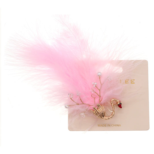 Black Flamingo Brooch