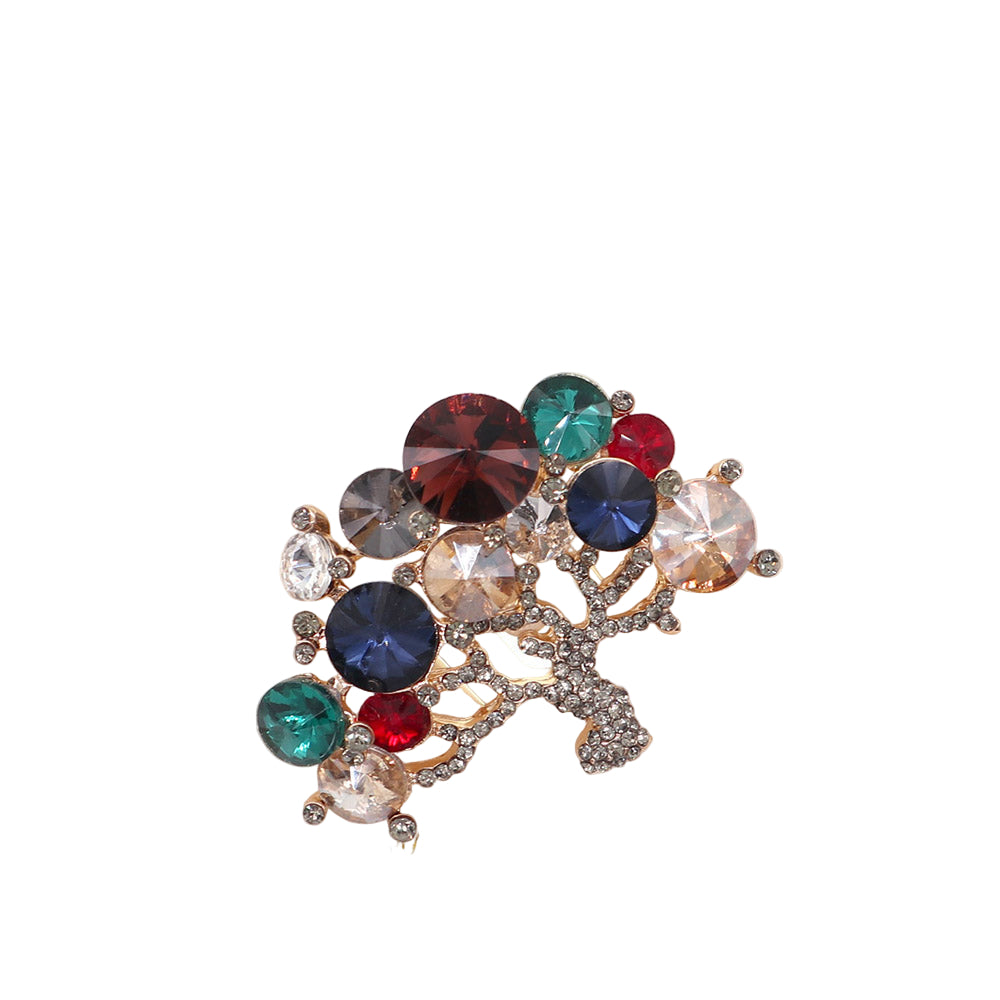 Multi-Color Tree Brooch