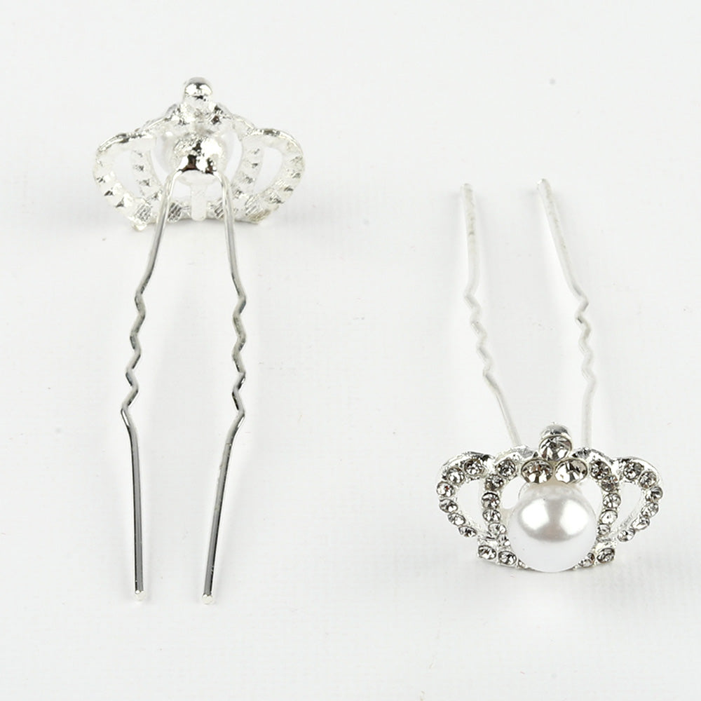 Silver Crown Hair Accessories